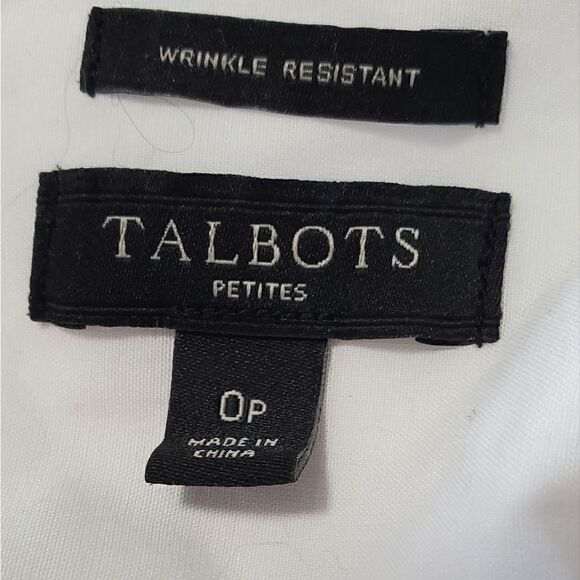 Talbots White Crisp Blouse - Picture 5 of 6